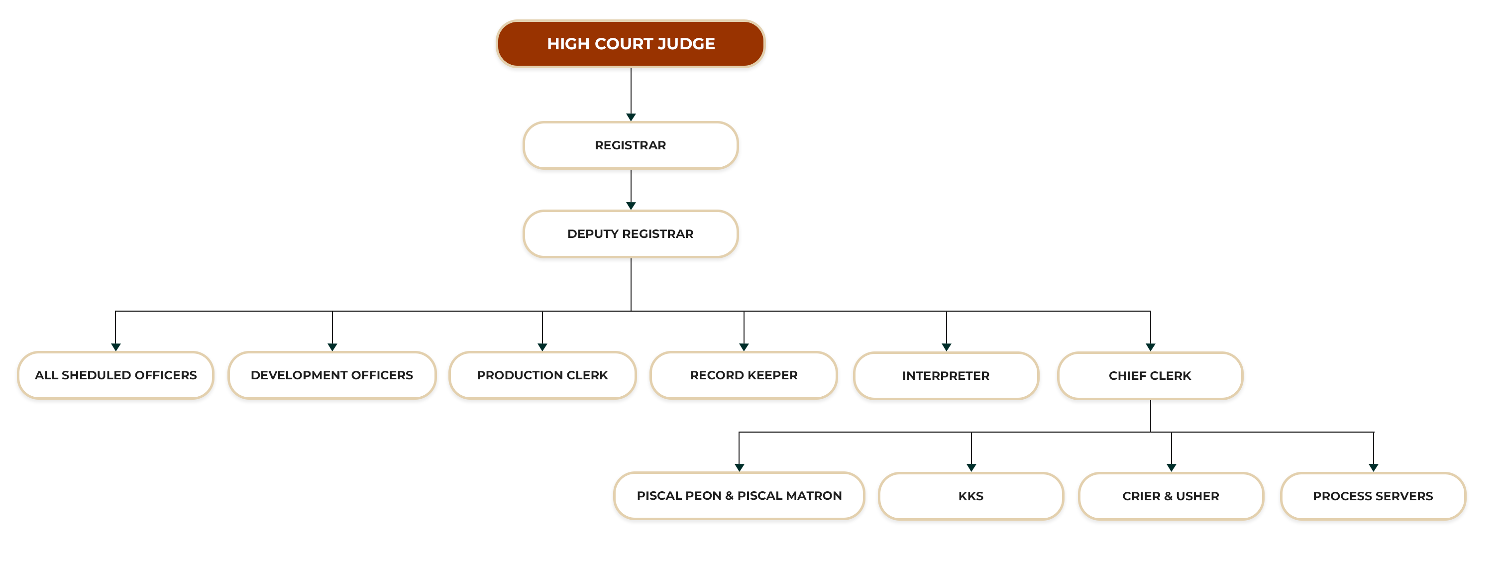 HIGH COURT EMBILIPITIYA ORGANIZATIONAL STRUCTURE
